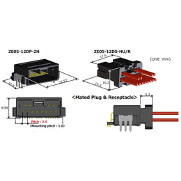 ZE05-8DS-HUR广濑胶壳连接器汽车矩形连接器