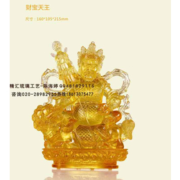 财宝天王佛像定制厂家 财宝天王寺庙供养 北京古法脱蜡佛像制作