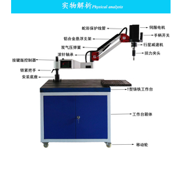 数控套丝机1.3米折臂式攻牙机盲孔深度设定