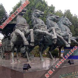 内蒙古铜马|怡轩阁铜雕制作|铜马景观雕塑