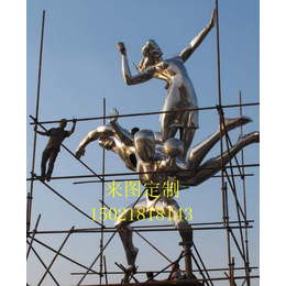 杭州不锈钢雕塑厂家 制作 大型抽象雕塑 园林景观雕塑定制