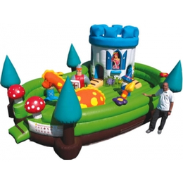新款充气城堡儿童乐园大型气模玩具游乐设备室外蹦蹦床大滑梯*