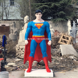 玻璃钢superman电影人物雕塑