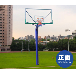 广西南宁室外篮球架地埋式篮球架固定圆管型篮球架南宁飞跃体育