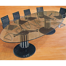 定制辦公家具鋼化玻璃現代會議桌 小型開會桌廠家*