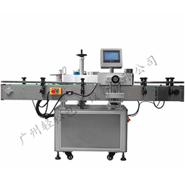 轻松包装(图),全自动圆瓶双面标贴机,萝岗区圆瓶贴商标机