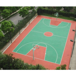 泰安篮球场建设、济南利源体育设施、室外塑胶篮球场建设