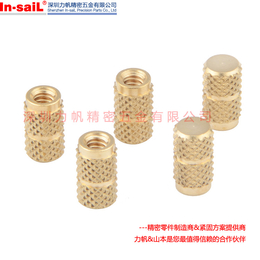 深圳厂家生产注塑铜螺母 铜卡件 铜嵌件 铜镶件 定做加工