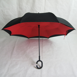 创意c型双层免持式雨伞可站立式伞反向伞定制缩略图