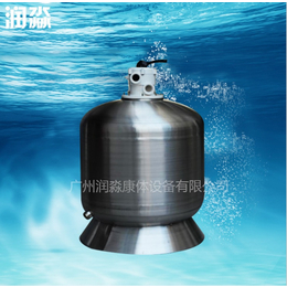 广州泳池耐高温高压过滤设备   润淼顶出不锈钢砂缸缩略图