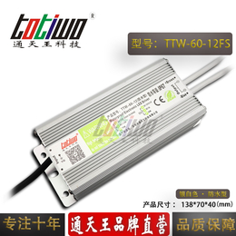 通天王12V5A 60W银白色防水电源变压器