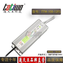 通天王12V8.3A 12V100W银白色防水电源