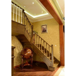 品家楼梯别墅实木楼梯上海同城楼梯安装整体楼梯工厂*实木楼梯缩略图