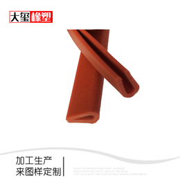 厂家供应硅胶密封条U型耐高温硅橡胶条加工定制