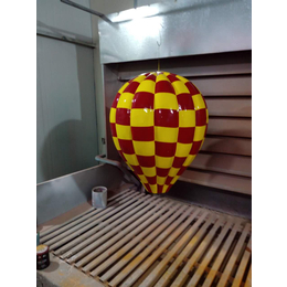 格子气球玻璃钢插杆格子花纹气球定制玻璃钢吊挂条形纹展示道具缩略图
