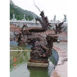 信誉厂家|赣州铜龙雕塑|镇宅铜龙雕塑