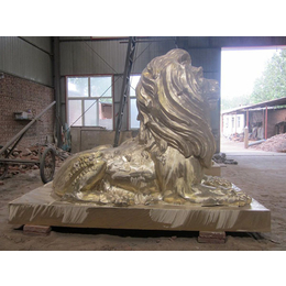 铜雕狮子加工厂、泽璐铜雕、辽宁铜雕狮子