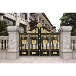 *金属(多图),深圳不锈钢红古铜庭院门
