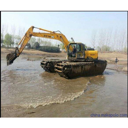 水陆两用挖掘机租赁电话|新盛发水上挖掘机