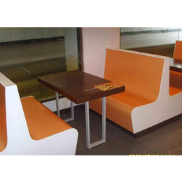 河姆渡快餐桌椅订制(图)、单面卡座沙发、滁州市卡座沙发