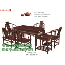 ****定做国色天香红木餐桌_吴越堂红木家具