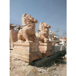 武汉铭祥石雕(图)、石雕狮子制作、湖北石雕狮子