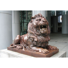 铸铜狮子|铜雕厂-河北铜狮子厂家|2米铸铜狮子