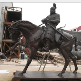 骑马人物雕塑_来图定做_园林景观骑马人物雕塑