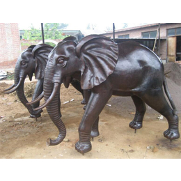 博轩铜雕、铜大象雕塑制作、台湾铜大象