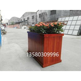 马路移动木制花箱 常规实木花箱尺寸跟价格