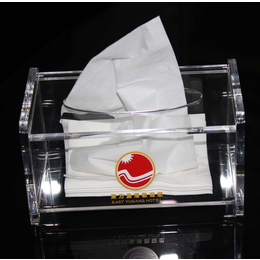 七彩云有机玻璃客厅餐巾收纳盒翻盖纸巾盒抽纸透明盒