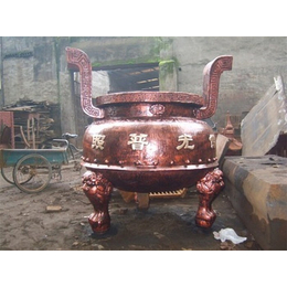 恒保发铜雕工艺品厂|铁香炉|带顶铁香炉