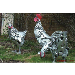 动物不锈钢雕塑--公鸡不锈钢雕塑