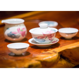 银银瓷器釉下五彩瓷茶具陶瓷工艺品批发现代中式功夫茶具套装定制