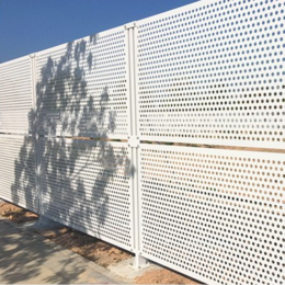 江门新型*风围栏 金属圆孔网板防风围挡 建筑施工隔离防护网