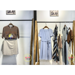 时尚品牌 恩瑞妮吊带款雪纺连衣裙广州夏季女装折扣店进货渠道