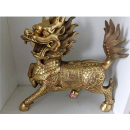 铸铜麒麟雕塑|新疆铜麒麟雕塑|世隆雕塑(多图)