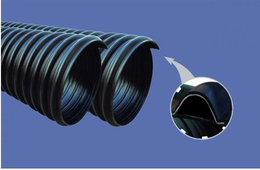 钢带增强波纹管-山东中大塑管-PE钢带增强波纹管