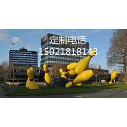 上海保龄球雕塑 球馆入口引导雕塑
