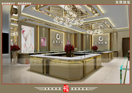 龙凤珠宝展柜制作费用-龙凤珠宝展柜-千百度装饰设计公司