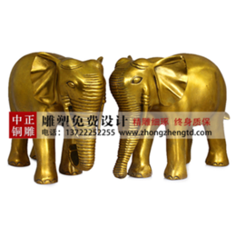 铜大象定做-铜大象-中正铜雕