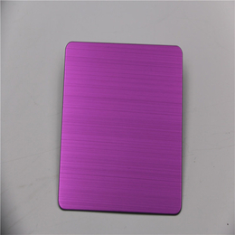 304拉丝紫红不锈钢板 酒店不锈钢装饰彩色板 