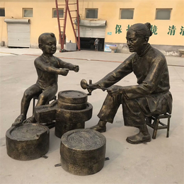 雕塑厂家(多图)-威海铸铜雕人物像批发