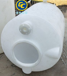 港诚 1000公斤尖底桶 可排空塑料水箱 锥形塑胶桶