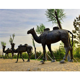 湘西骆驼铜雕订制-世隆工艺品