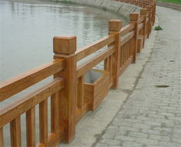 安徽美森仿木栏杆(图)-水泥仿木栏杆价格-合肥仿木栏杆