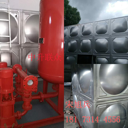 株洲建筑消防增压稳压设备泵组有AB签+不锈钢消防水箱