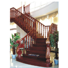品家楼梯上海实木楼梯现代简约楼梯简单中式楼梯手工实木楼梯工厂