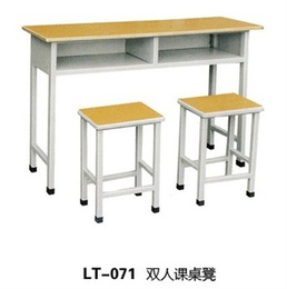 学生双人课桌椅课桌-课桌椅-蓝图家具(查看)
