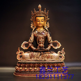 藏传铜佛---- 长寿佛铜像 藏传密宗长寿佛铜佛像缩略图